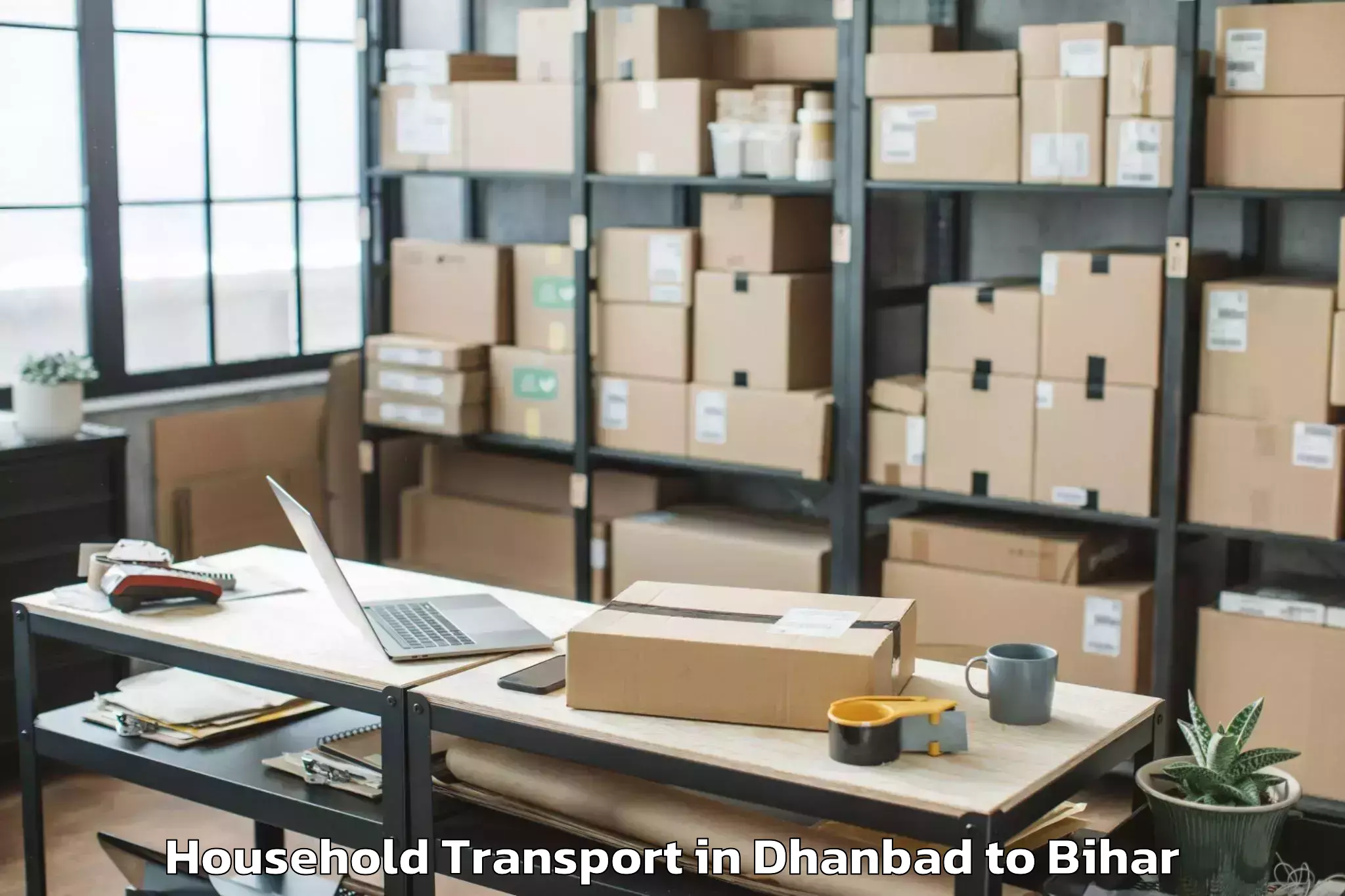 Book Dhanbad to Itarhi Household Transport Online